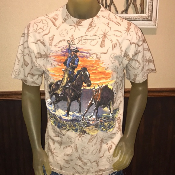 vintage cowboys t shirt